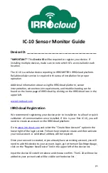 Preview for 1 page of IRROMETER IRRocloud IC-10 Manual