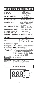 Preview for 3 page of Irsanat 8868 Operation Manual