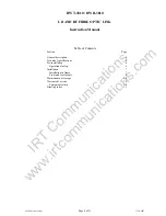 Preview for 2 page of IRT Electronics RWR-3810 Manual