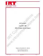 IRT DDC-3480 Instruction Book preview