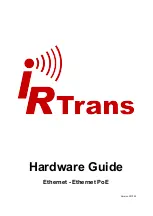 Preview for 1 page of IRTrans Ethernet PoE Hardware Manual