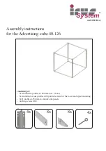 IRUS Advertising cube 40.126 Assembly Instructions preview