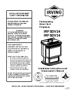 Irving IRFSDV24 Installation Instructions And Homeowner'S Manual предпросмотр