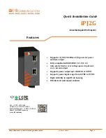 Предварительный просмотр 1 страницы IS5 COMMUNICATIONS iPJ2G Quick Installation Manual