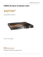 Preview for 1 page of IS5 COMMUNICATIONS RAPTOR iMX950 Hardware Installation Manual