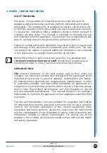 Preview for 8 page of ISA ZERO TOUCH T12 Use And Maintenance Manual