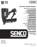 ISANTA Senco GT40FS Operating Instructions Manual preview