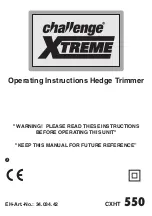 Preview for 3 page of ISC challenge Xtreme CXHT 550 Operating Instructions Manual