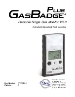 ISC GasBadge Plus 3.0 Manual preview