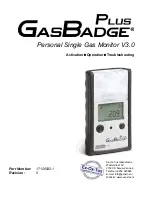 Preview for 1 page of ISC GasBadge Plus 3.0 Manual