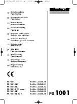 Предварительный просмотр 3 страницы ISC Party Heater PS 1001 Operating Instructions Manual