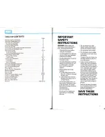 Preview for 2 page of ISE Classic 400 Use & Care Manual