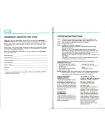 Preview for 3 page of ISE Classic 400 Use & Care Manual