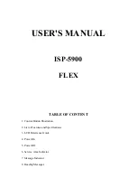 ISE ISP-5900 User Manual preview