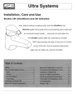 Preview for 1 page of ISE UH UltraHot Installation, Care & Use Manual