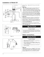 Preview for 10 page of ISE UH UltraHot Installation, Care & Use Manual