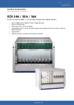 Preview for 1 page of iseg ECH 54A Technical Documentation Manual