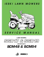 Iseki SCM49 Service Manual preview