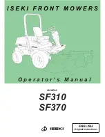 Iseki SF310 Operator'S Manual предпросмотр