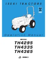 Iseki TH4295 Operation Manual preview