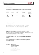 Preview for 2 page of Isel ICP 2015 Operating And Maintaining Instruction