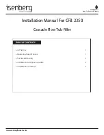 Preview for 2 page of Isenberg CFB.2350 Installation Manual