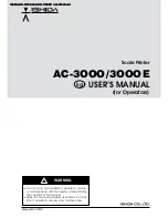 ISHIDA AC-3OOO User Manual preview