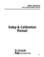 ISHIDA BC-3000 Setup Manual preview