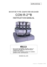 Preview for 1 page of ISHIDA CCW-R-2 B Series Instruction Manual