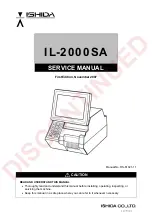 ISHIDA IL-2000SA Service Manual preview