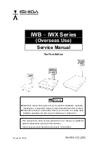 ISHIDA IWB Series Service Manual preview