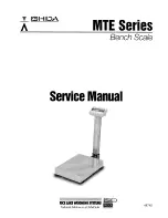 Preview for 1 page of ISHIDA MTE-300 Service Manual