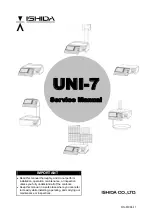 ISHIDA UNI-7 Service Manual preview