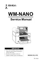 ISHIDA WM-NANO Service Manual preview