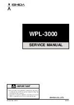 ISHIDA WPL-3000 Service Manual preview