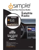 Предварительный просмотр 1 страницы iSimple ISFD11 Owner'S Manual