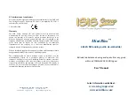 iSIS MiniBlox 4462A User Manual preview