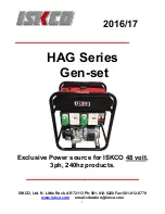 Preview for 1 page of ISKCO HAG Series Quick Start Manual