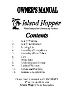 Предварительный просмотр 1 страницы ISLAND HOPPER Acrobat Owner'S Manual