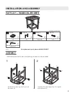 Предварительный просмотр 4 страницы ISLAND RETREAT EZ-CARE TEK-WOOD NU6796 Assembly Instructions Manual