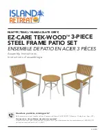 Preview for 1 page of ISLAND RETREAT EZ-CARE TEK-WOOD NU6799 Assembly Instructions Manual