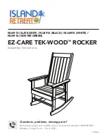 ISLAND RETREAT EZ-CARE TEK-WOOD NU6913 Assembly Instructions Manual предпросмотр