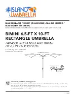 Предварительный просмотр 1 страницы Island Umbrella NU6858 Assembly Instructions Manual