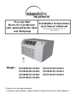 Islandaire EZ2609A2A1S41AA Installation Instructions And Owner'S Manual предпросмотр