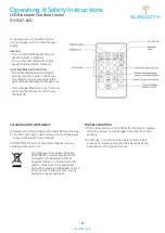 Preview for 3 page of islandspring IS-HEAT-LED Operating/Safety Instructions