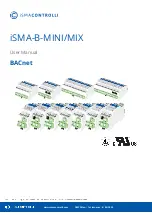 iSMA CONTROLLI BACnet iSMA-B-MINI User Manual preview