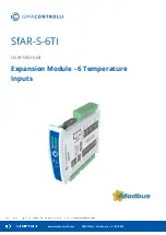 iSMA CONTROLLI SfAR-S-6TI User Manual preview