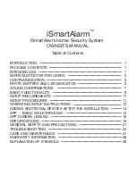 Предварительный просмотр 2 страницы iSmartAlarm Home Security System Owner'S Manual