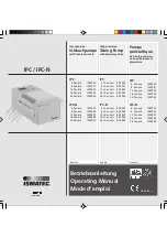 Preview for 39 page of Ismatec IP Series Operating Manual