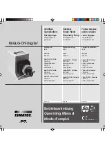 Preview for 1 page of Ismatec REGLO-CPF Digital Operating Manual